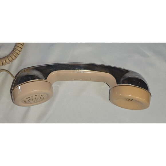 Vintage Bell System 500DM Rotary Phone Beige Silverplate Handset Cover - Picture 11 of 16
